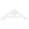 Ekena Millwork Pitch Cornelia Architectural Grade PVC Gable Pediment, 72"W x 27"H x 1"P (9/12) GPP072X027X100CRN - alternate 5